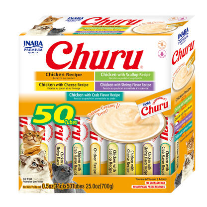 Inaba - Churu Chicken Variety BOX 700g (14g X 50 Tubes)
