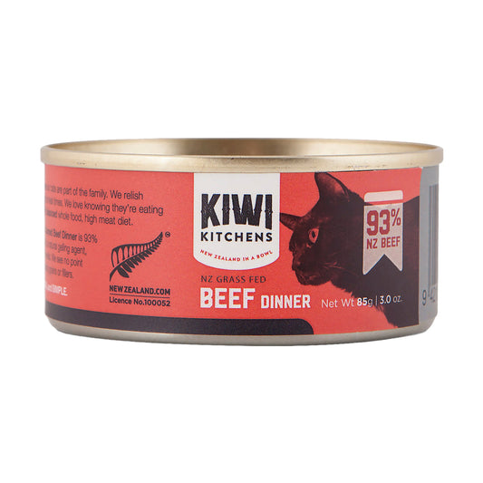 Kiwi Kitchens - NZ Grass Fed Grain Free Beef Dinner Canned Wet Cat Food