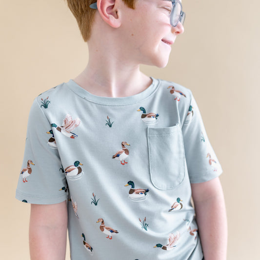 Toddler Crew Neck Tee in Mallard Duck