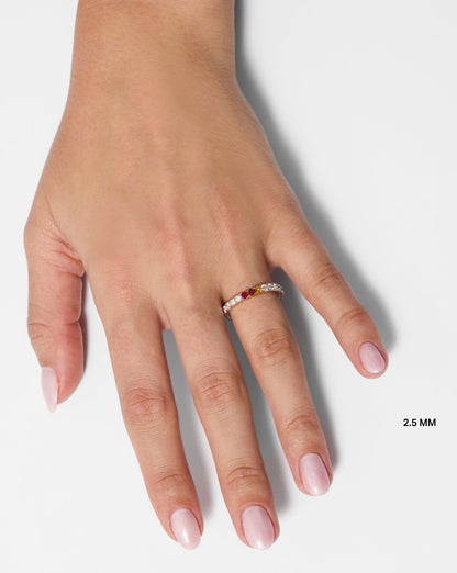 2.5 mm Personalized Classic Lab Diamond Band | Platinum