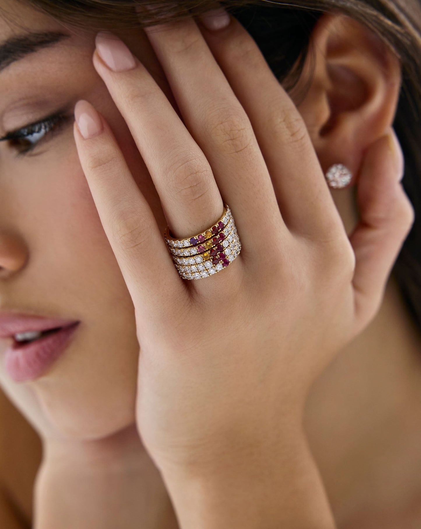 2.5 mm Personalized Classic Lab Diamond Ring