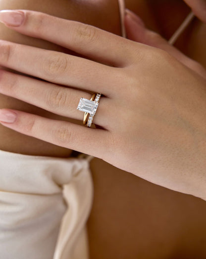 2.5 mm Personalized Classic Lab Diamond Ring