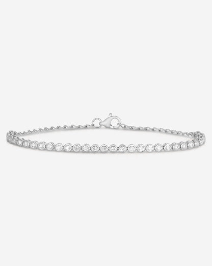 Bezel Mini Diamond Tennis Bracelet