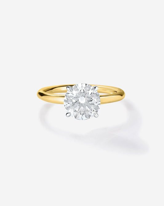 1.15 Round Brilliant Lab Diamond in Cloud Solitaire