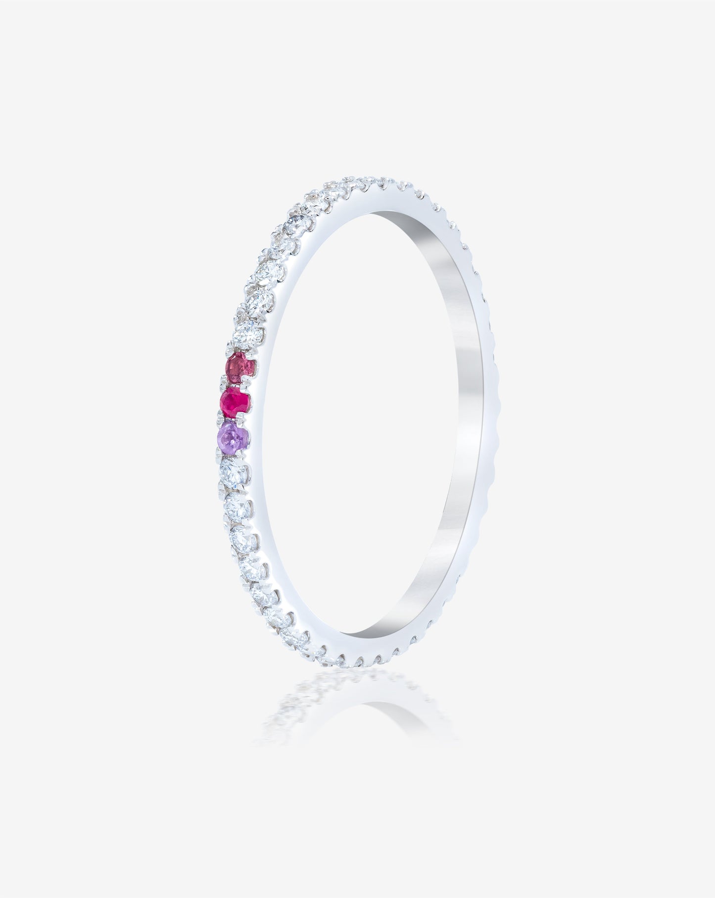 1.3 mm Personalized Perfect Pavé Diamond Ring