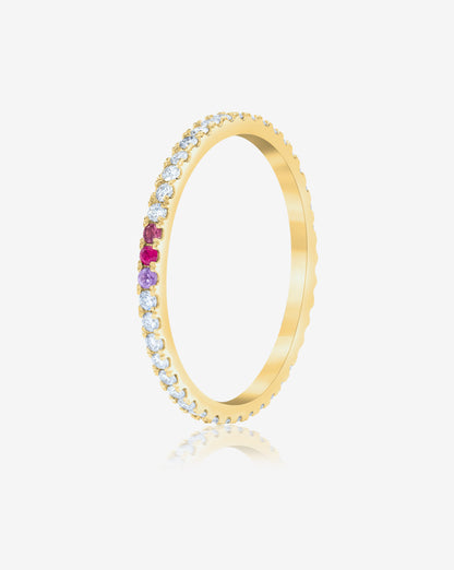 1.3 mm Personalized Perfect Pavé Diamond Ring