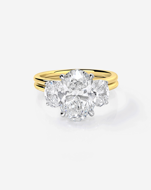 4.06 Oval Lab Diamond in Whisper Thin® Embrace