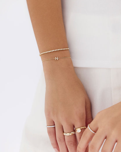 Bezel Mini Diamond Tennis Bracelet