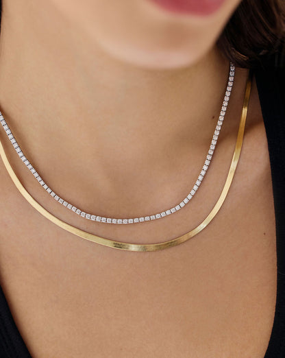 Classic Diamond Tennis Necklace