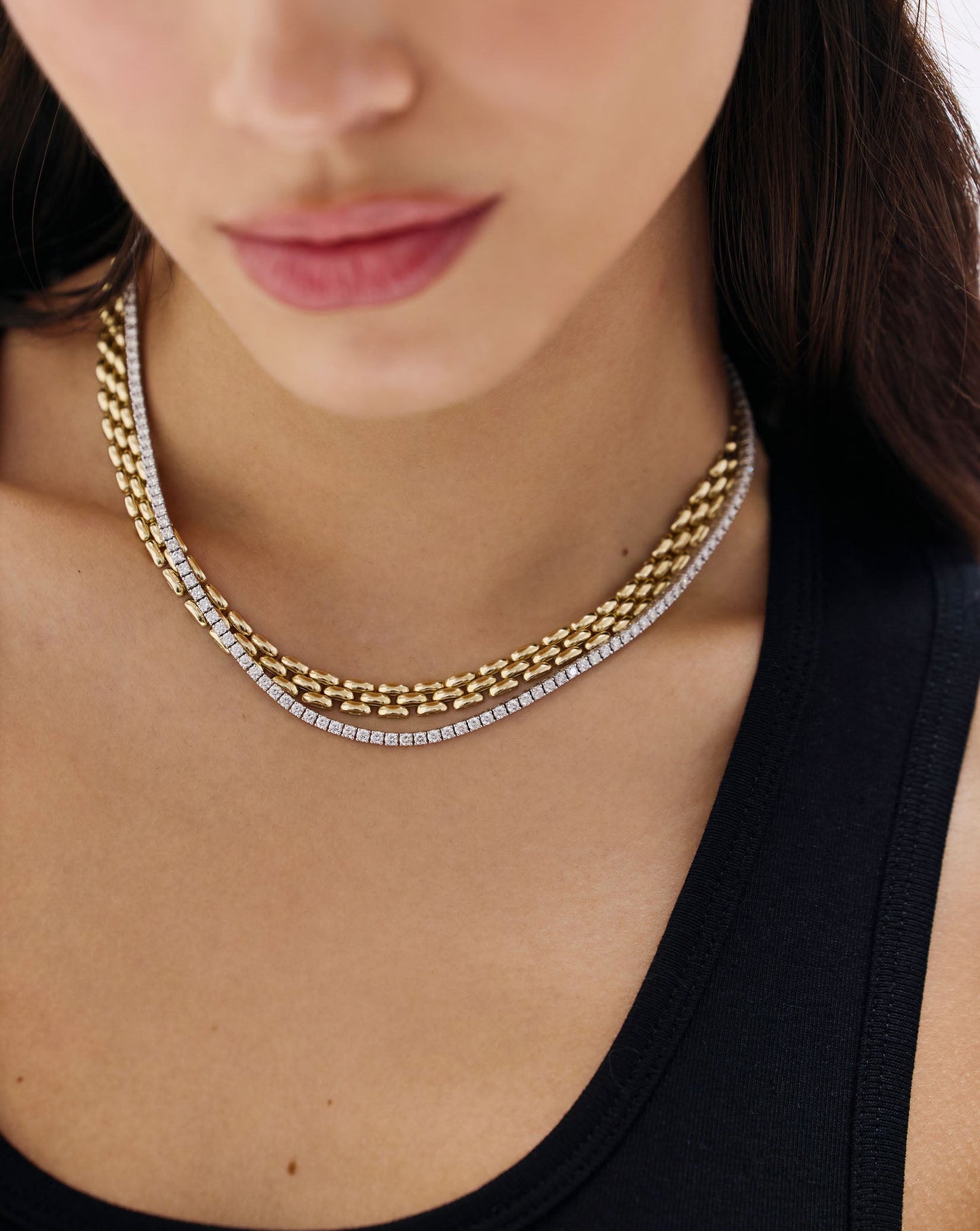 Classic Diamond Tennis Necklace