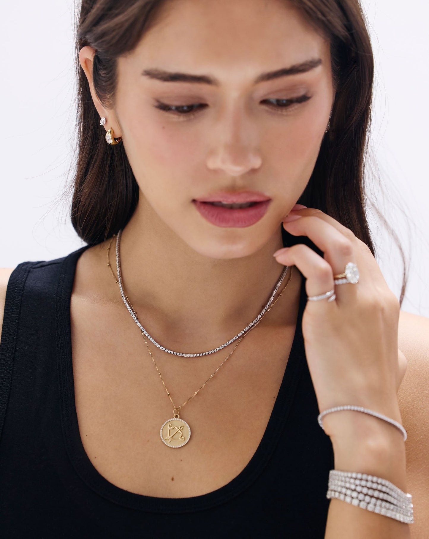 Classic Diamond Tennis Necklace