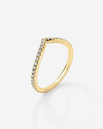 Curved Diamond Band