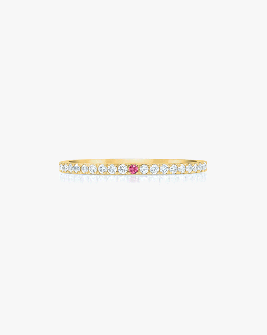 1.3 mm Personalized Perfect Pavé Diamond Ring