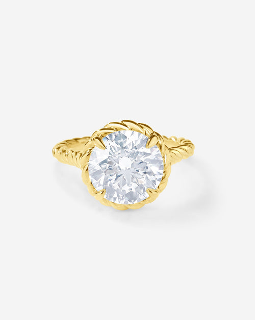 3.21 Round Lab Diamond in Twisted Wrap