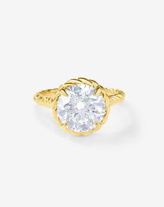 3.21 Round Lab Diamond in Twisted Wrap