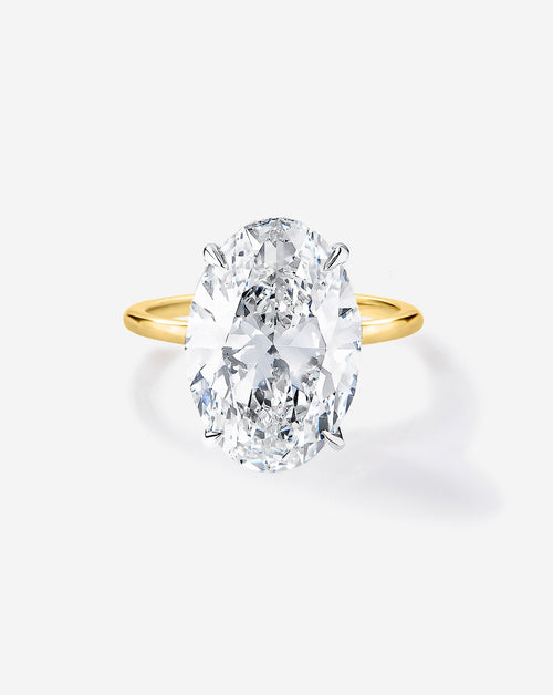 3.49 Oval Lab Diamond in Whisper Thin® Hidden Halo