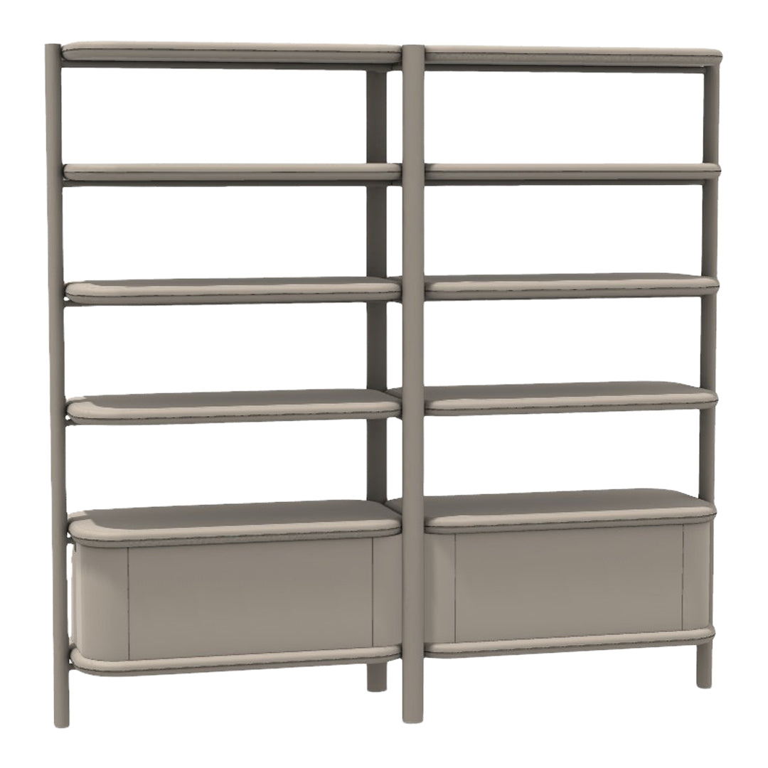 Anam Freestanding Bookcase - Fabric Coated Shelf