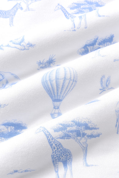 Knotted Bow Headband in Toile Safari
