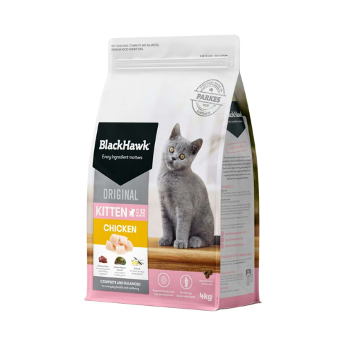 Black Hawk - Original Chicken Kitten Dry Cat Food 4kg