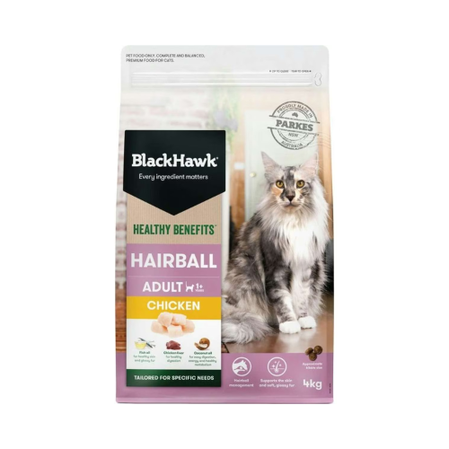 Black Hawk - Healthy Benefits Hairball Chicken Dry Cat Food 4kg