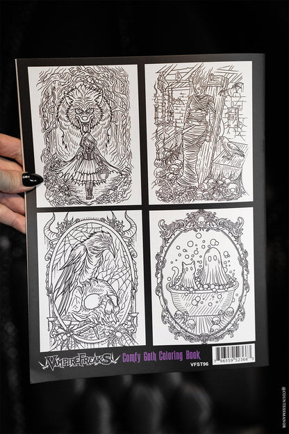 Comfy Goth Coloring Book For Adults