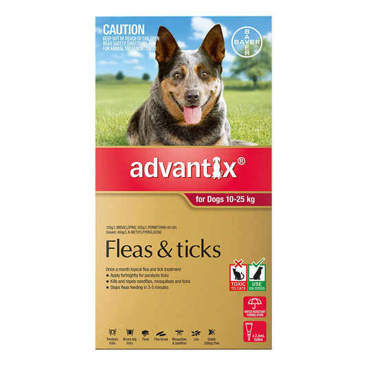 Advantix - For Large Dogs 10 To 25Kg (Red)