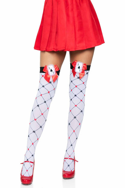 Alice in Wickedland Thigh Highs