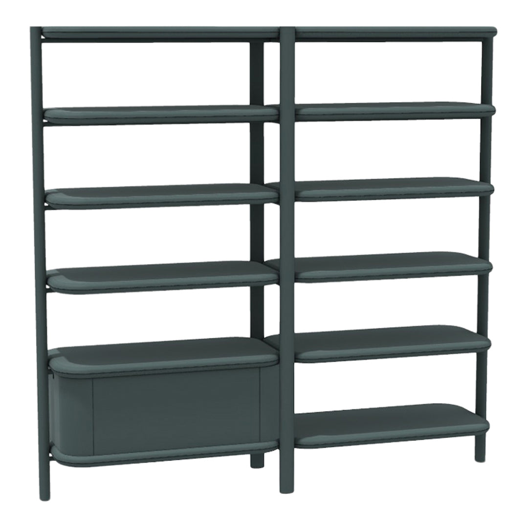 Anam Freestanding Bookcase - Fabric Coated Shelf