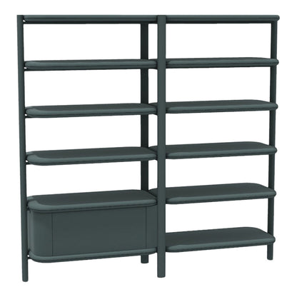 Anam Freestanding Bookcase - Fabric Coated Shelf