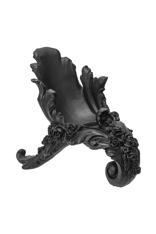 Antique Rose Wine Bottle Holder [Black]