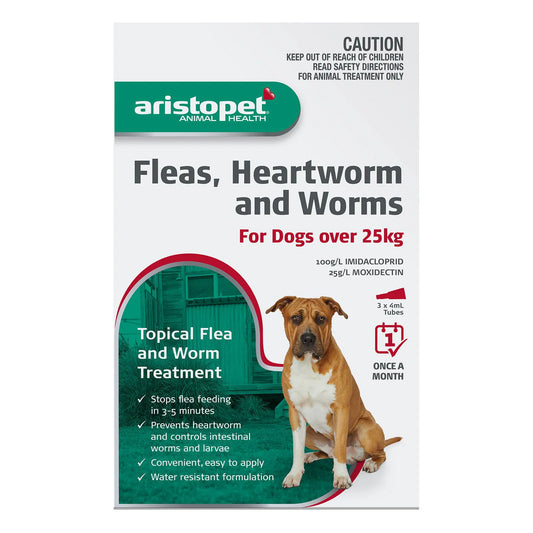 Aristopet - Spot-On Treatment for Dogs Over 25 Kg (Red)