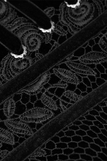 Ash Wednesday Velvet Corset [BLACK]