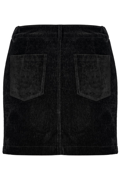 Baddiecore Velvet Mini Skirt
