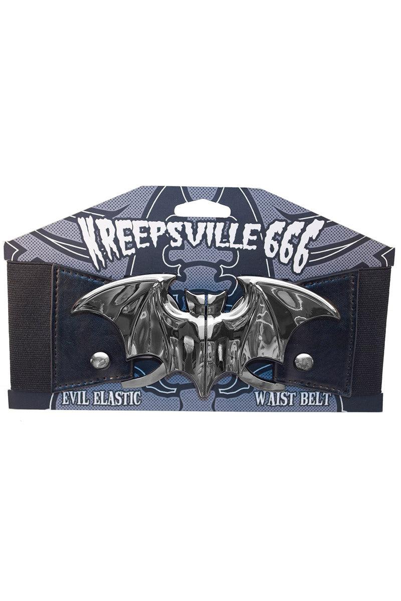 Bat Elastic Waist Belt [SILVER BAT]