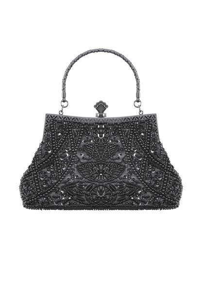 Black Starlight Small Beaded Bag