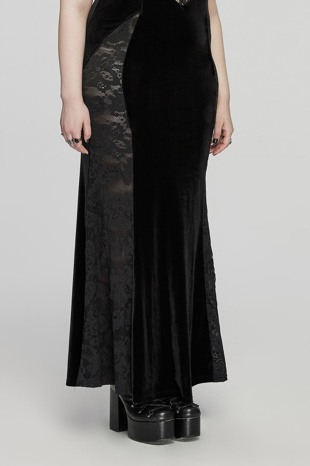 Black Medallion Mermaid Dress