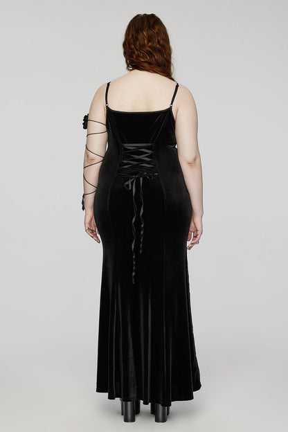 Black Medallion Mermaid Dress
