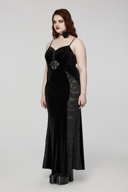 Black Medallion Mermaid Dress