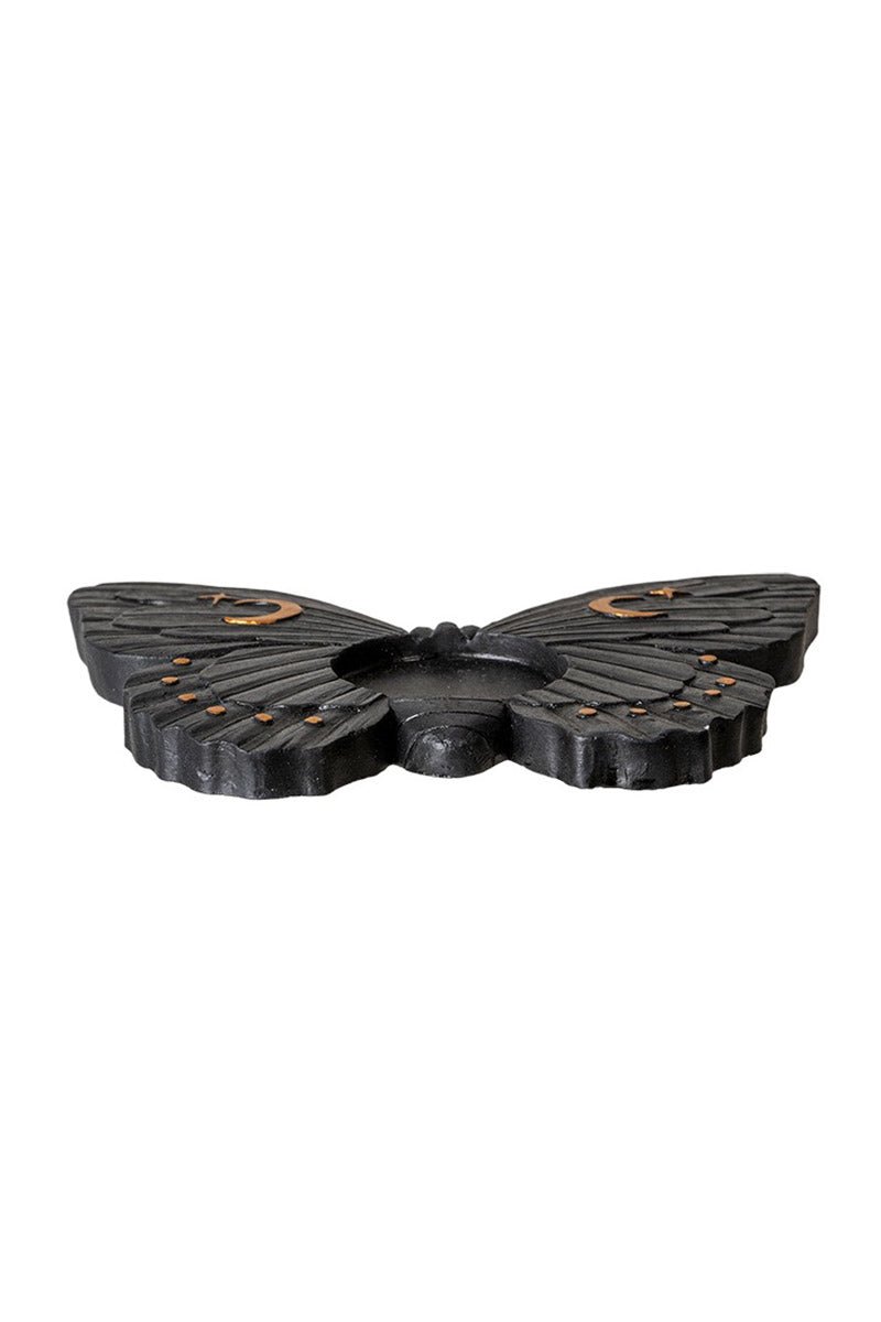 Black Moth Tealight Candle Holder