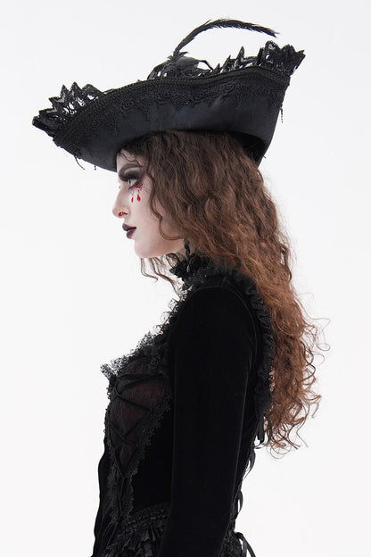 Black Pearl Punk Pirate Hat