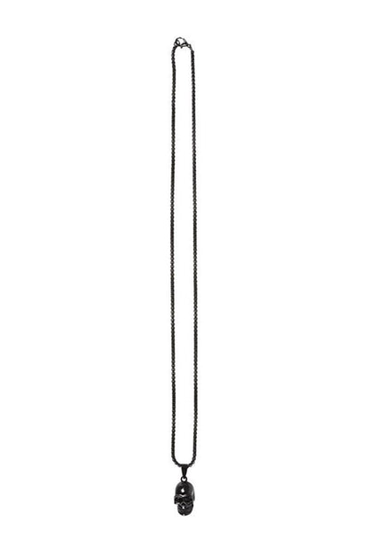 Black Stainless Steel Skull Necklace
