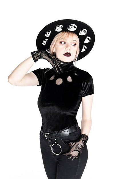 Black Velvet Moon Phases Top