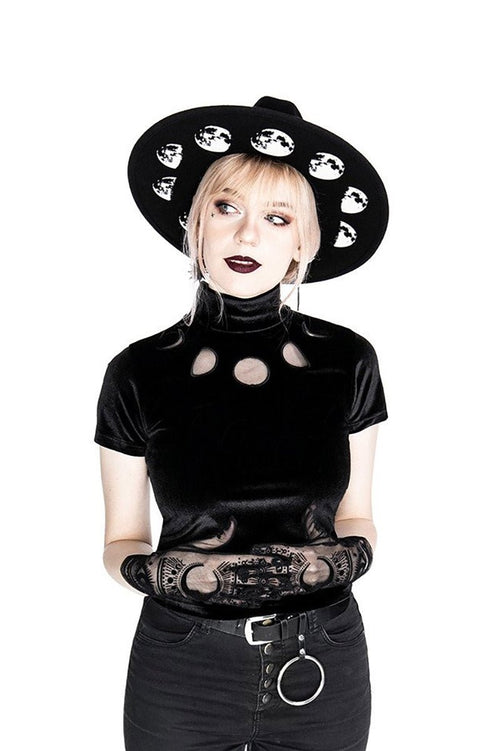 Black Velvet Moon Phases Top
