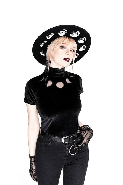 Black Velvet Moon Phases Top