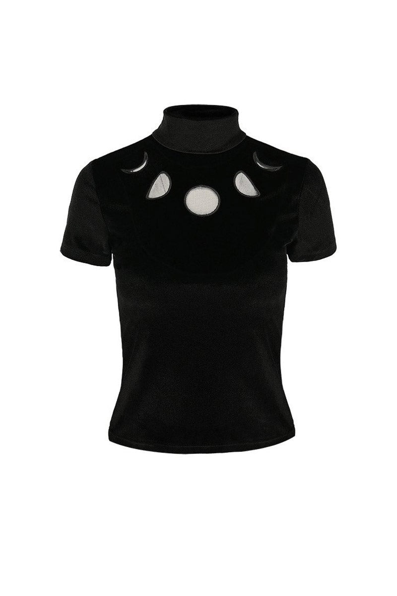 Black Velvet Moon Phases Top