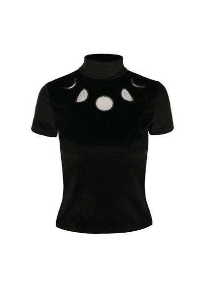 Black Velvet Moon Phases Top