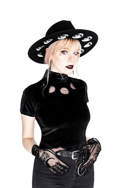 Black Velvet Moon Phases Top