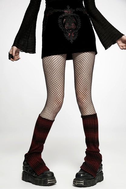Black Velvet Vamp Mini Skirt