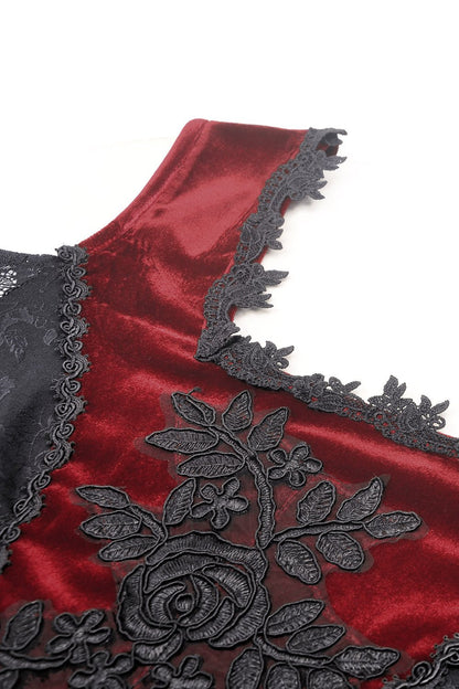 Blood Pact Embroidered Cold Shoulder Top