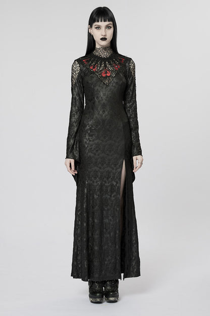Blood Queen Maxi Dress [BLACK/RED]